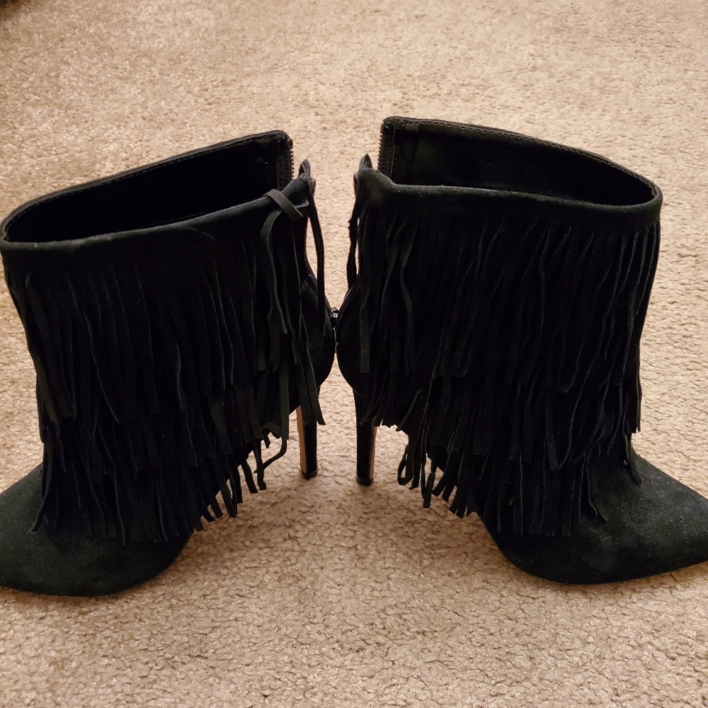 High heel booties